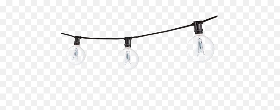 String Lights Bulbs Png Png Image With - Globe Lights Png Emoji,String Of Lights Png