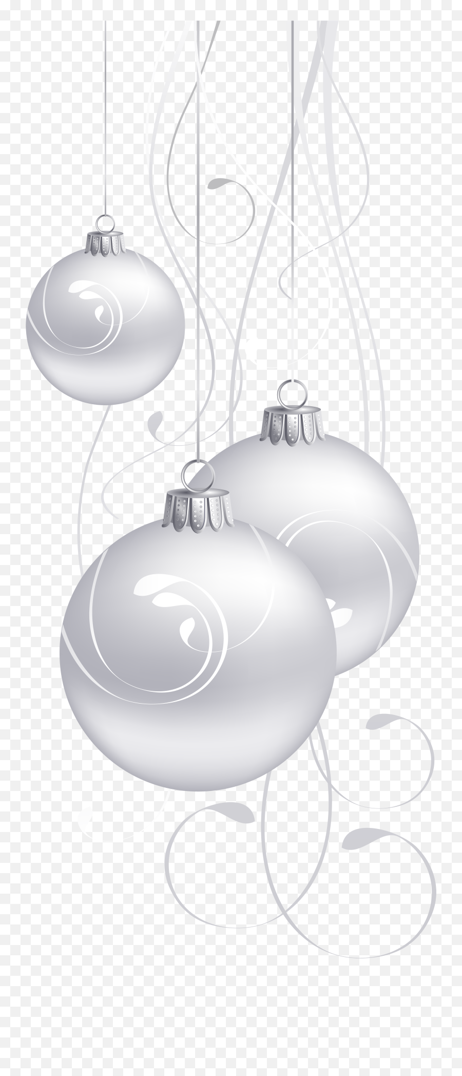 White Christmas Ornaments Png - White Christmas Balls Png Still Life Photography Emoji,Christmas Ornament Clipart Black And White