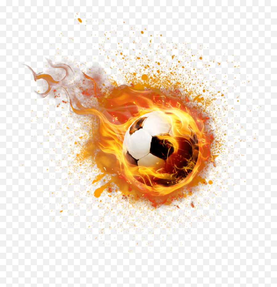 Fire Football Png Image Free Download - Transparent Ball Fire Png Emoji,Football Png