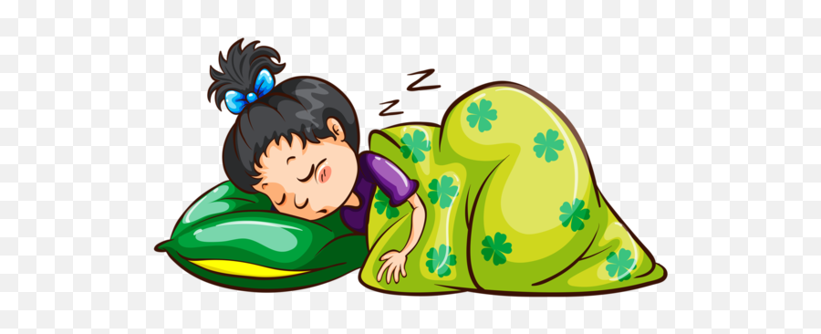Girl Sleeping Clipart - Animated Image Of A Girl Sleeping Emoji,Sleeping Clipart