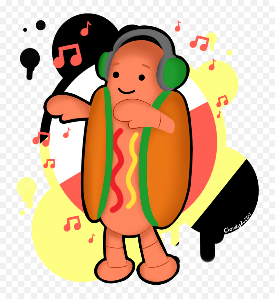 Dancing Hot Dog Png - Illustration Clipart Full Size Fictional Character Emoji,Hot Dog Transparent Background