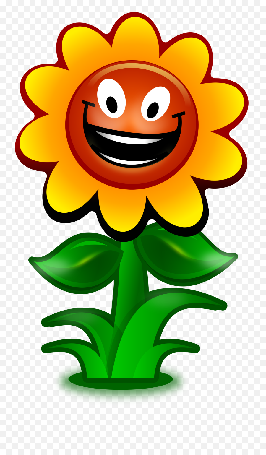 Sunflower Clip Art Free Printable - Flower Clipart Cartoon Emoji,Sunflower Clipart