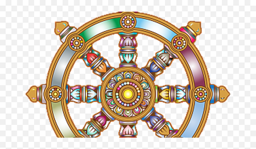 Mission Clipart Spiritual Retreat - Dharma Wheel Buddhism Dharma Wheel Buddhism Symbol Emoji,Spiritual Clipart
