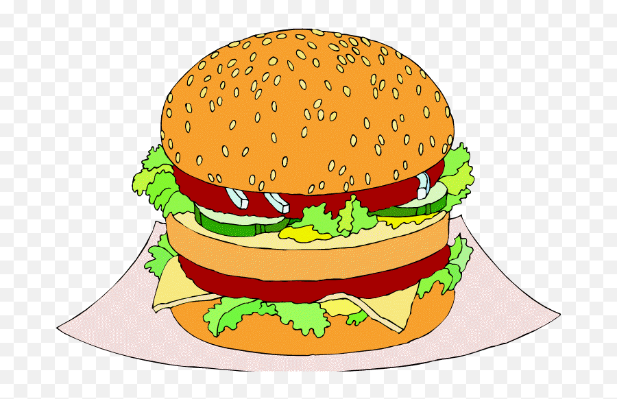 Hamburger Clipart - Clip Art Library Thick And Thin Burger Clipart Emoji,Hamburger Clipart