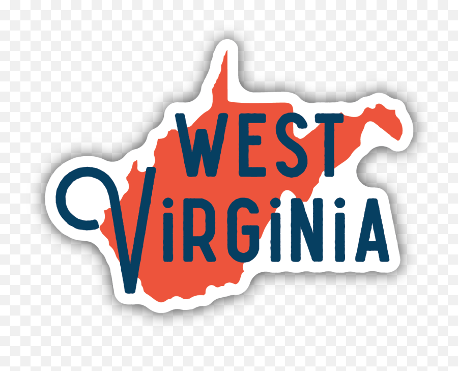 West Virginia State Sticker Clipart - Full Size Clipart Emoji,West Virginia Clipart