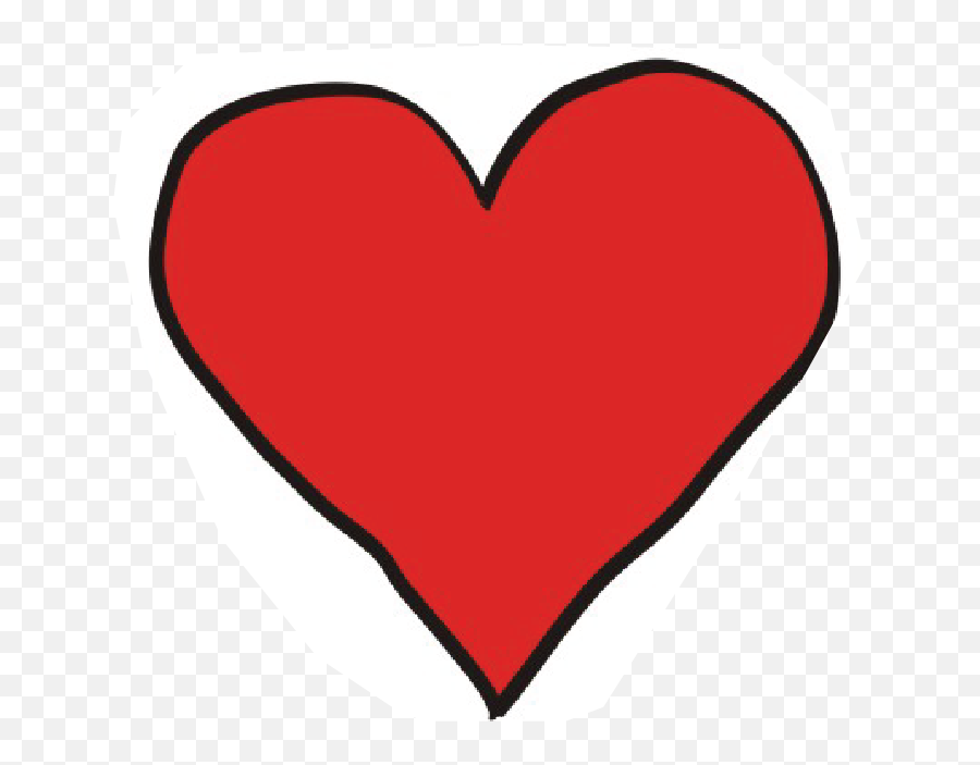 Black Outline - Herz Freundschaft Emoji,Red Heart Clipart