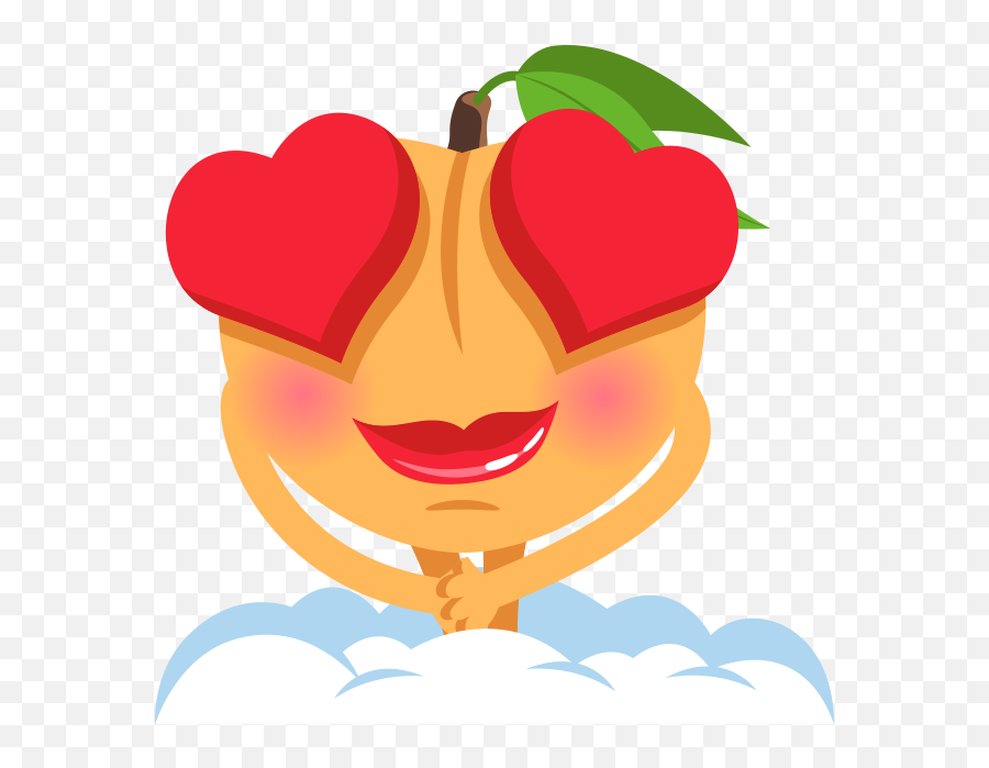 Download A Peach Life - Emoji Heart Eyes 16 Oz Stainless Portable Network Graphics,Peach Emoji Png