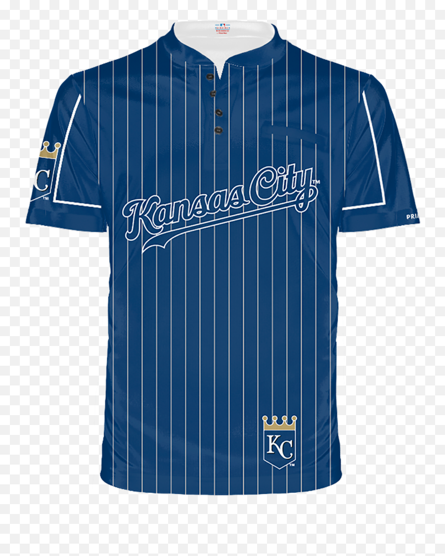 Kansas City Royals Mens Henley - Short Sleeve Emoji,Kansas City Royals Logo