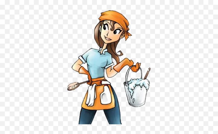 Download Cleaning Lady Clipart - Cleaning Services Png Image Cleaning Lady Cartoon Without Background Emoji,Cleaning Supplies Clipart