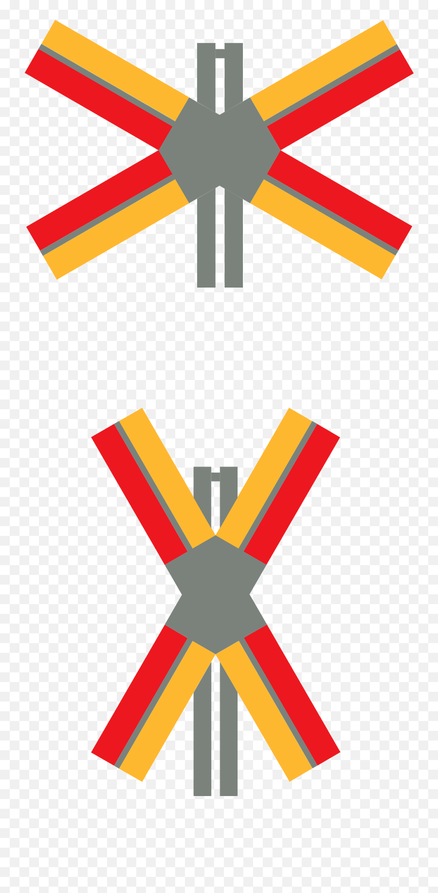 Crossing Railroad Clipart Free Image - Multi Track Level Crossing Sign Emoji,Railroad Clipart