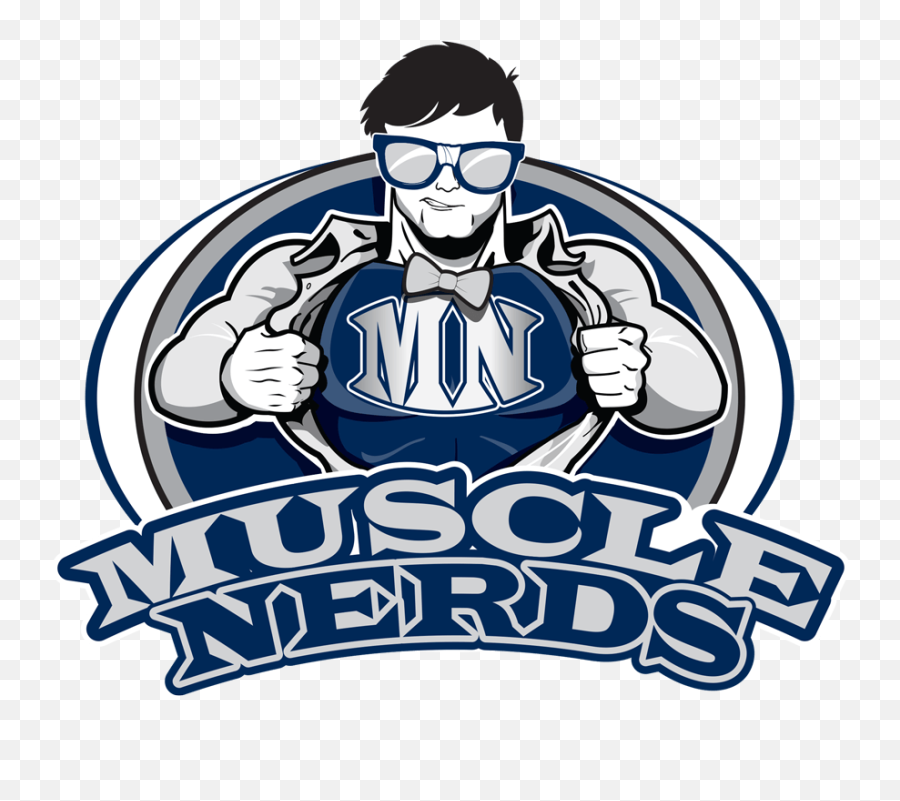 Muscle Nerds - Muscle Nerds Logo Emoji,Nerd Logo