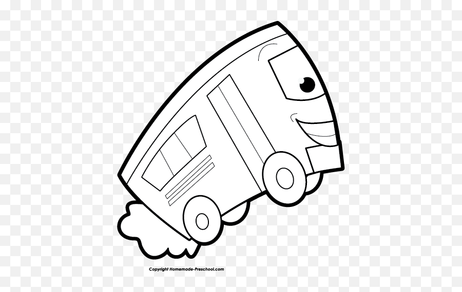 Free School Bus Clipart - Commercial Vehicle Emoji,Bus Clipart Black And White