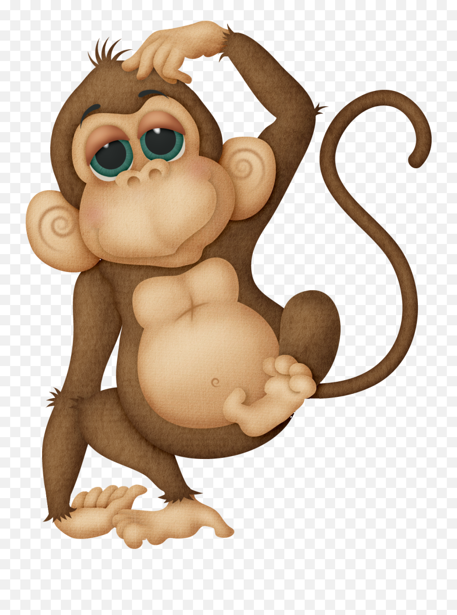 Zoo Baby Monkey Clipart - Monkey Png Emoji,Zoo Clipart