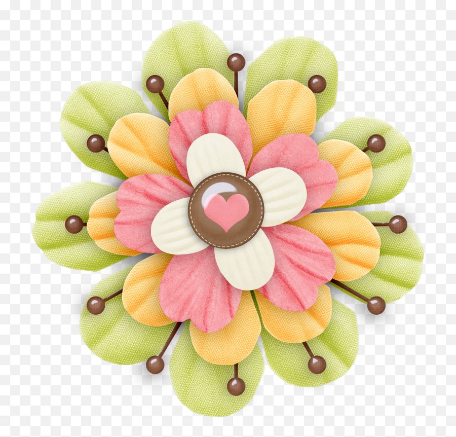 Spring Flowers - Transparent Png Tubes Elements Descraps Flower Embellishments Clipart Emoji,Flowers Transparent