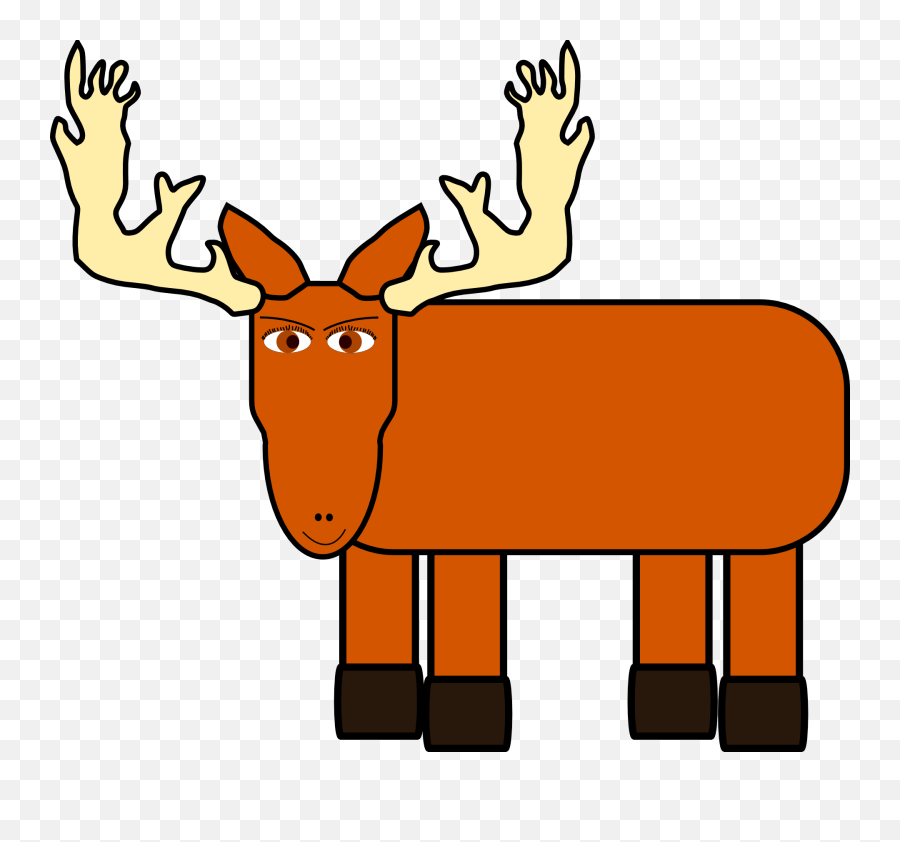 Clip Art Moose - Clipart Moose Emoji,Moose Clipart