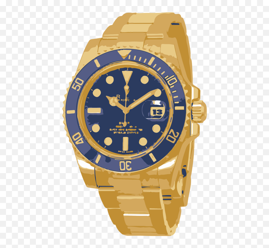 Swiss Watch Clipart - Image 7 Rolex Submariner 116613 Emoji,Watch Clipart
