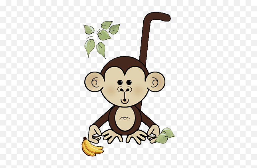 Monkey Business Clipart - Baby Animals Baby Shower Transparent Emoji,Business Clipart