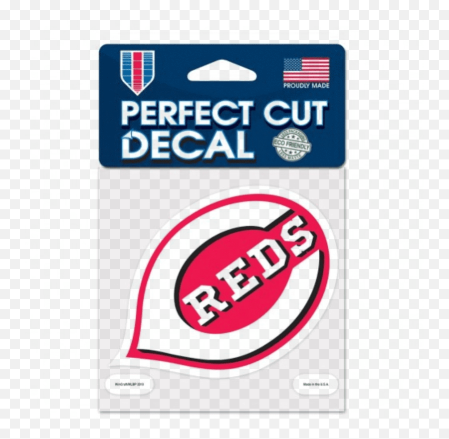Cincinnati Reds - 4x4 Die Cut Decal Emoji,Cincinnati Reds Logo Png