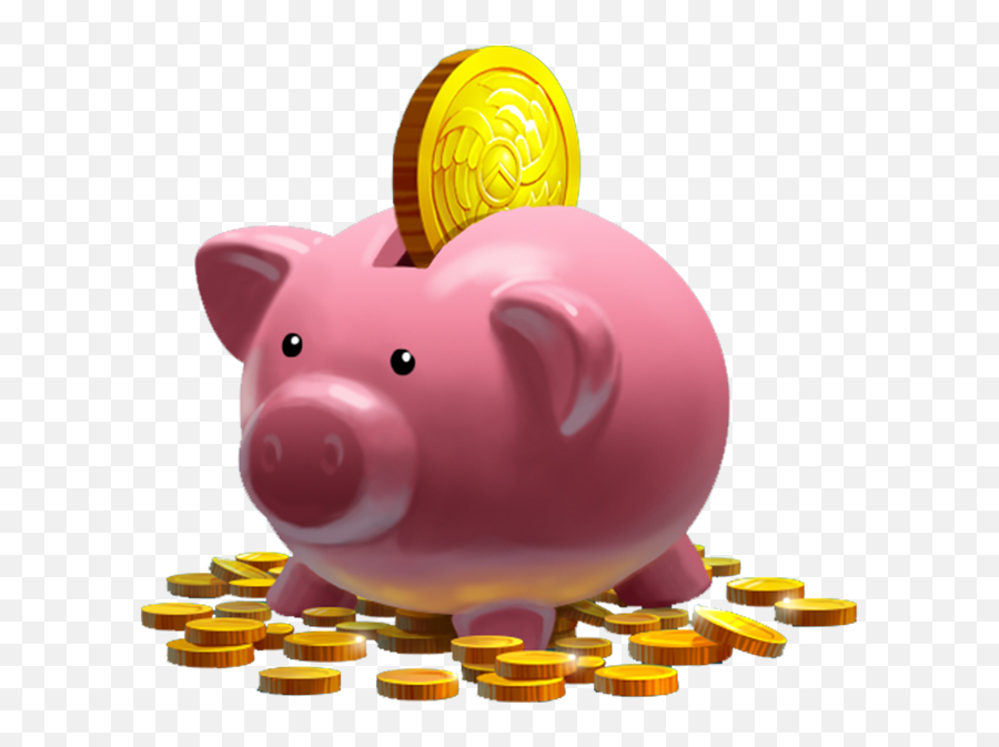 Piggy Bank Clip Art Png Image Free - Transparent Background Piggy Bank Clipart Emoji,Bank Clipart