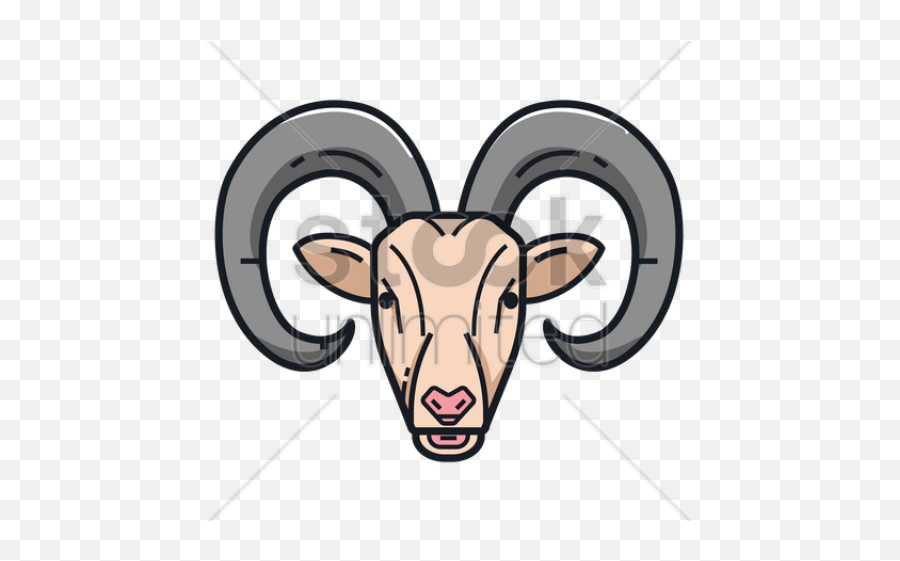 Aries Clipart Ram Horn - Png Download Full Size Clipart Emoji,Goat Horns Png