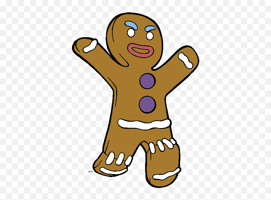 Gingerbread Man Shrek Clipart - Shrek Gingerbread Man Clipart Emoji,Gingerbread Man Clipart