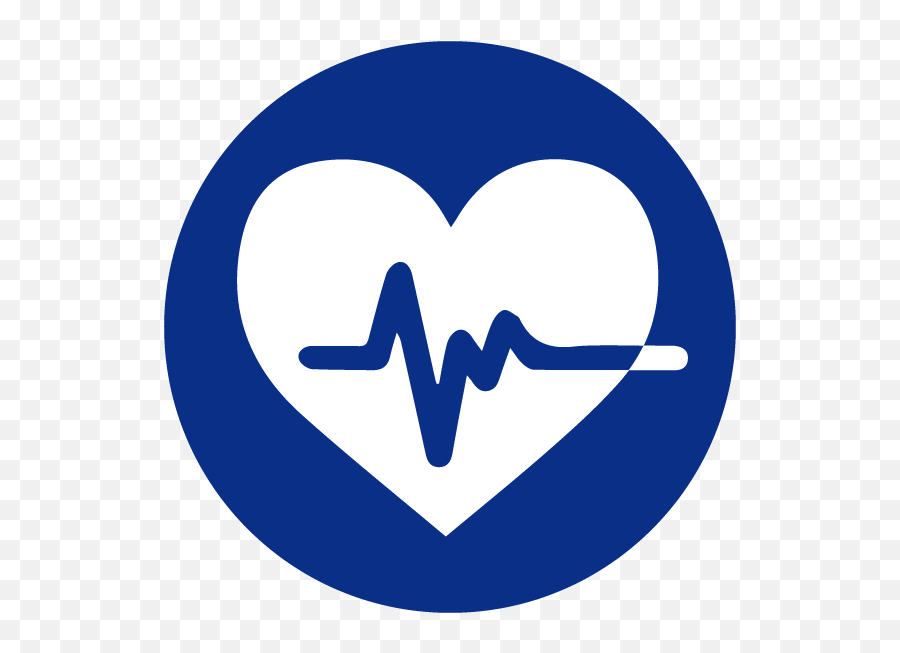 Blue Heading Icons Heartbeat - Blue Heart Beat Icon Clipart Emoji,Healthy Heart Clipart