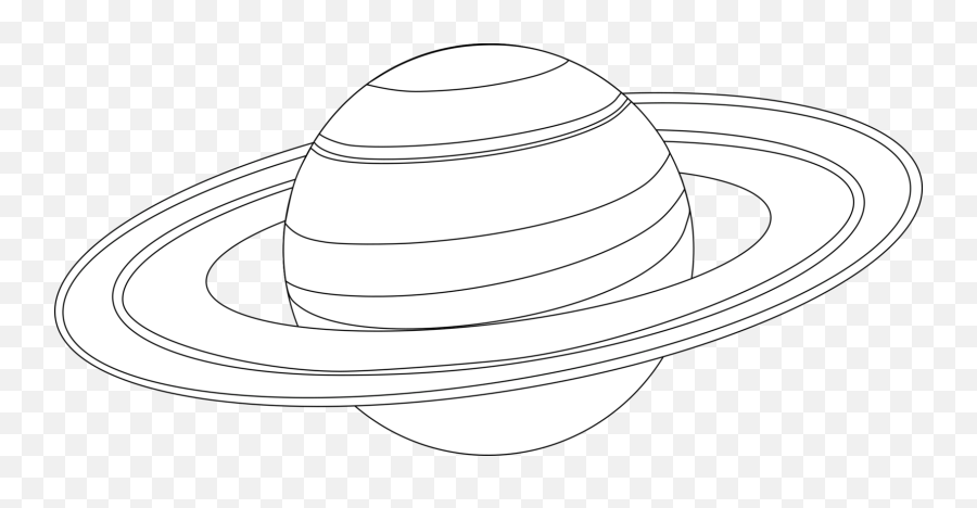 Saturn Planets Coloring Pages - Saturn Outline Emoji,Saturn Clipart