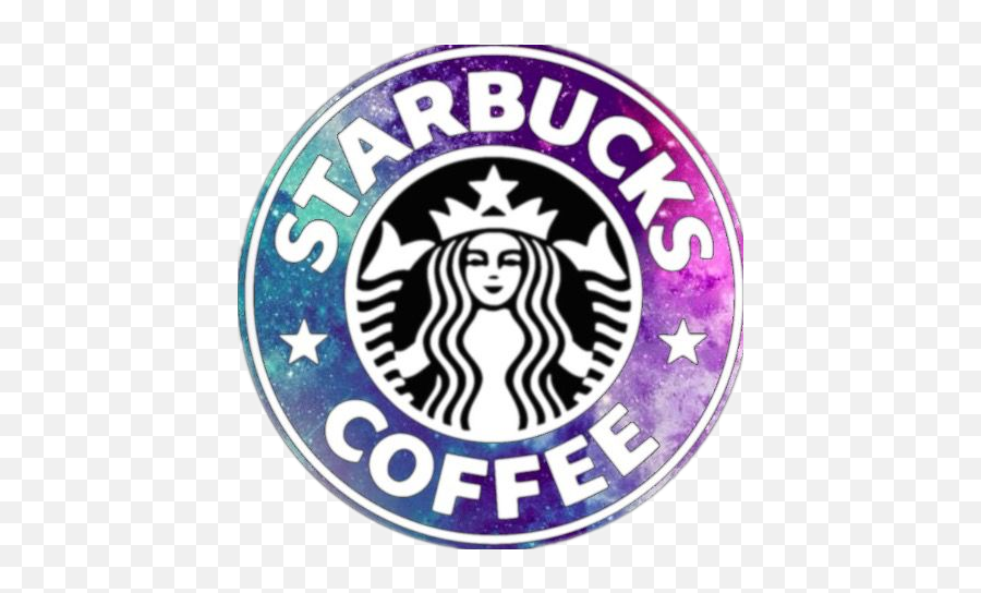 Download Starbucks Clipart Galaxy - Starbucks Logo Circle Starbucks Girl Emoji,Galaxy Clipart