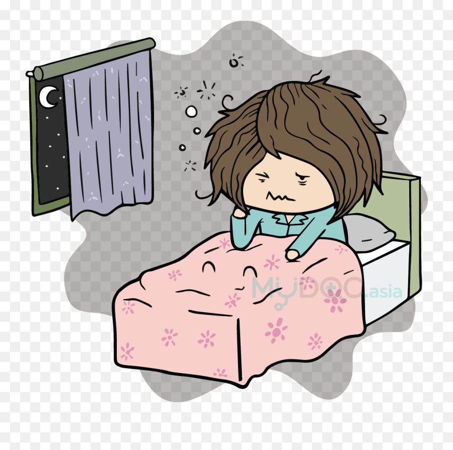 Get Rid Of Insomnia And Fall Asleep - Insomnia In Children Cartoon Emoji,Waking Up Clipart