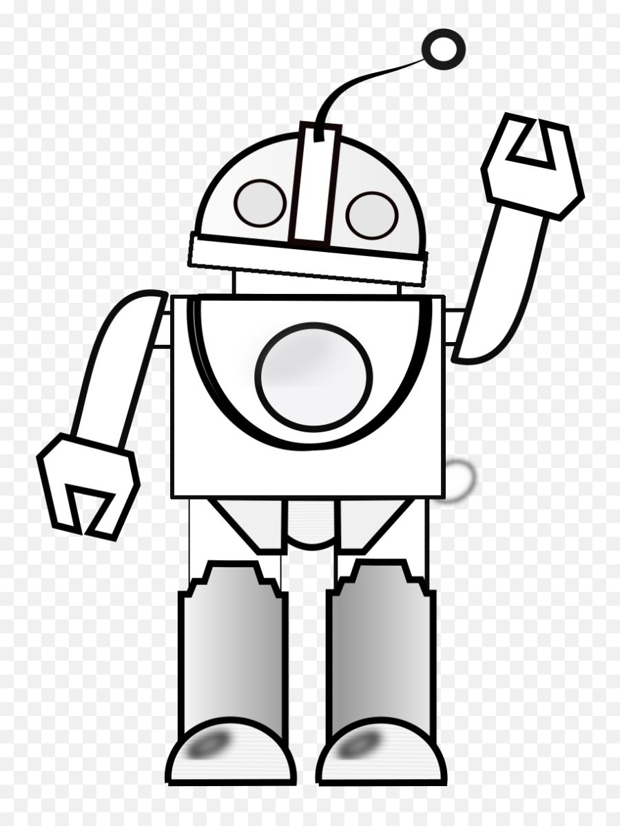 Robot Waving Svg Vector Robot Waving Clip Art - Svg Clipart Dot Emoji,Robot Clipart