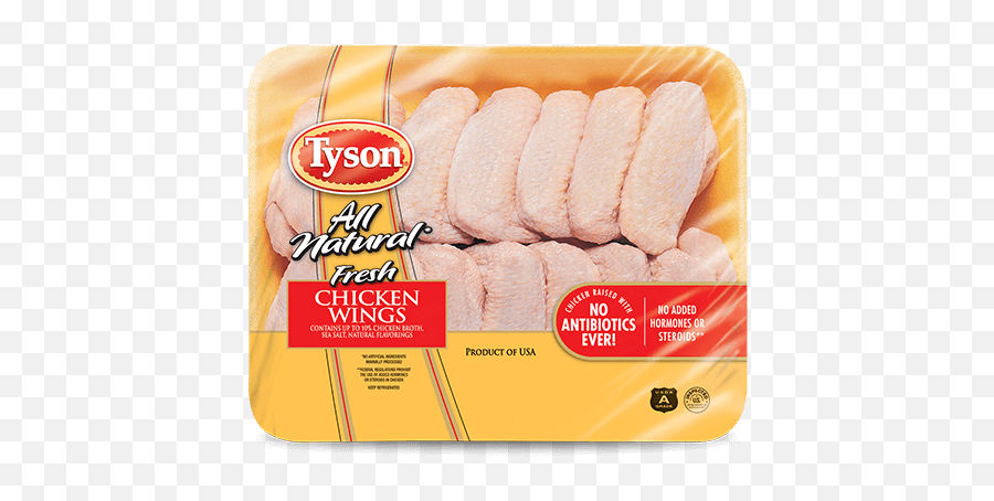 All Natural Fresh Chicken Wings Tyson Brand - Tyson Fresh Chicken Emoji,Buffalo Wings Png