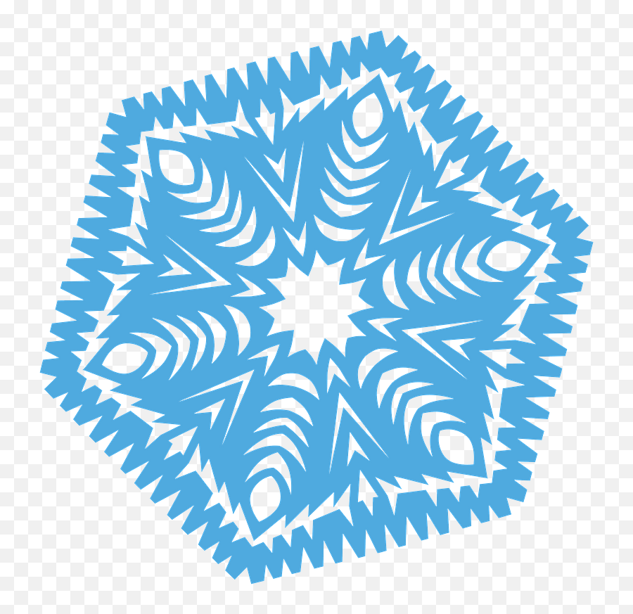 Snowflake Clipart Free Download Transparent Png Creazilla - Decorative Emoji,Snowflake Clipart