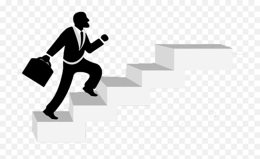 Stairs Illustration - Business People Climb The Floor Png Emoticon Climbing Stairs Emoji,Stair Clipart