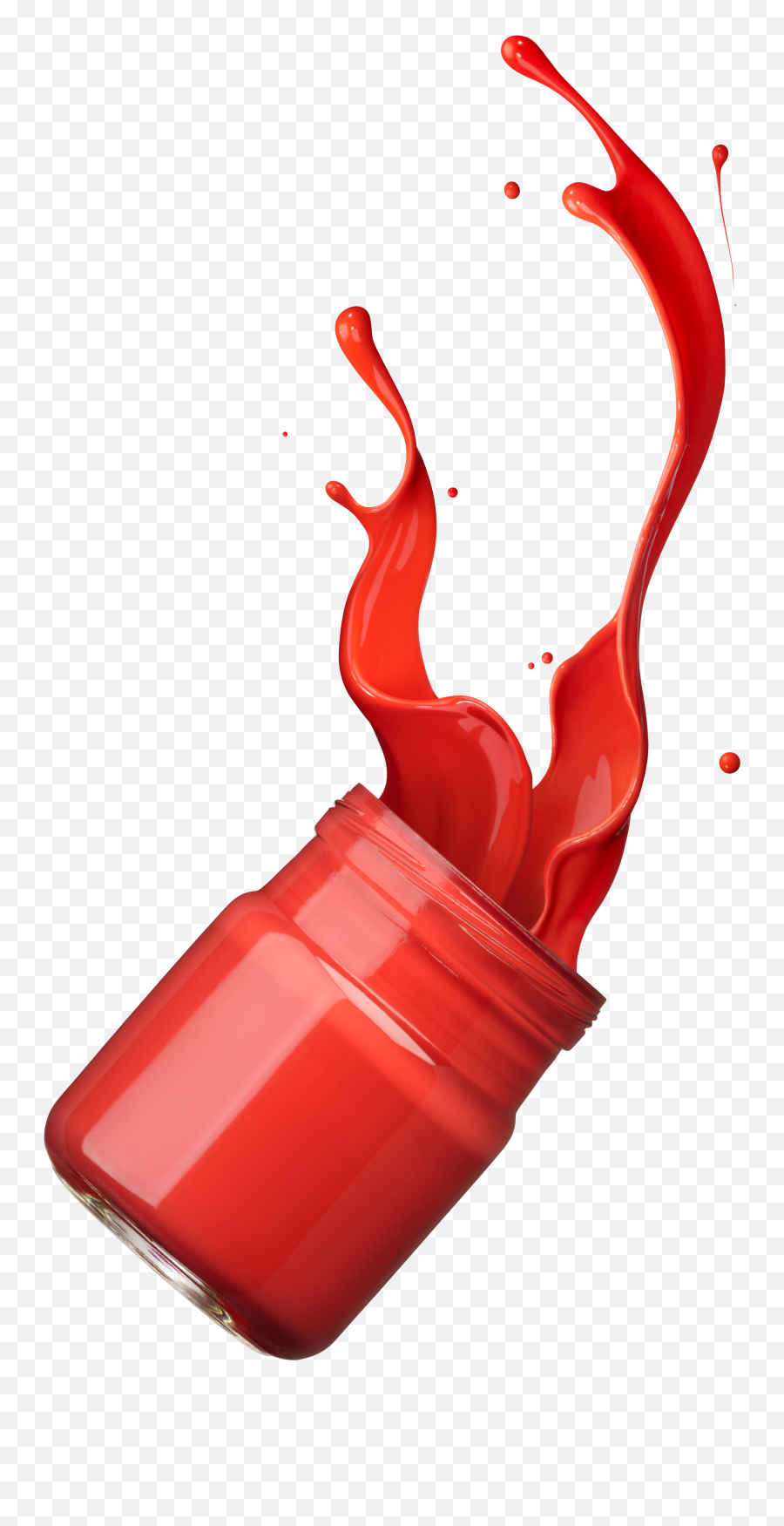 Paint Splash Ink - Paint Bottle Png 2554x4857 Png Red Ink In Bottle Emoji,Paint Splash Clipart