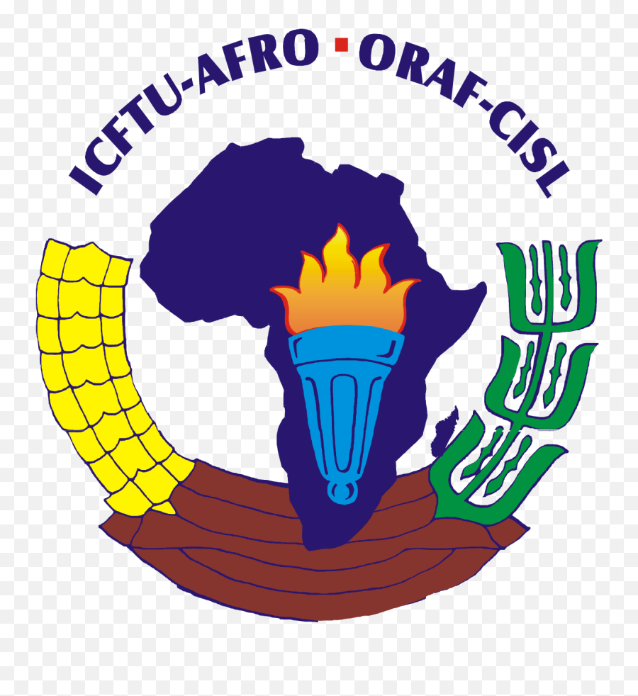 Icftu African Regional Organisation - Africa Map Royalty Free Emoji,Afro Logo