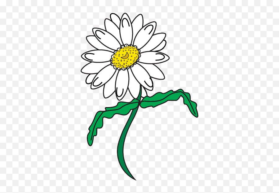 How To Draw A Daisy Easy Drawing Guides - Drawing Daisy Flower Emoji,Flower Drawing Png