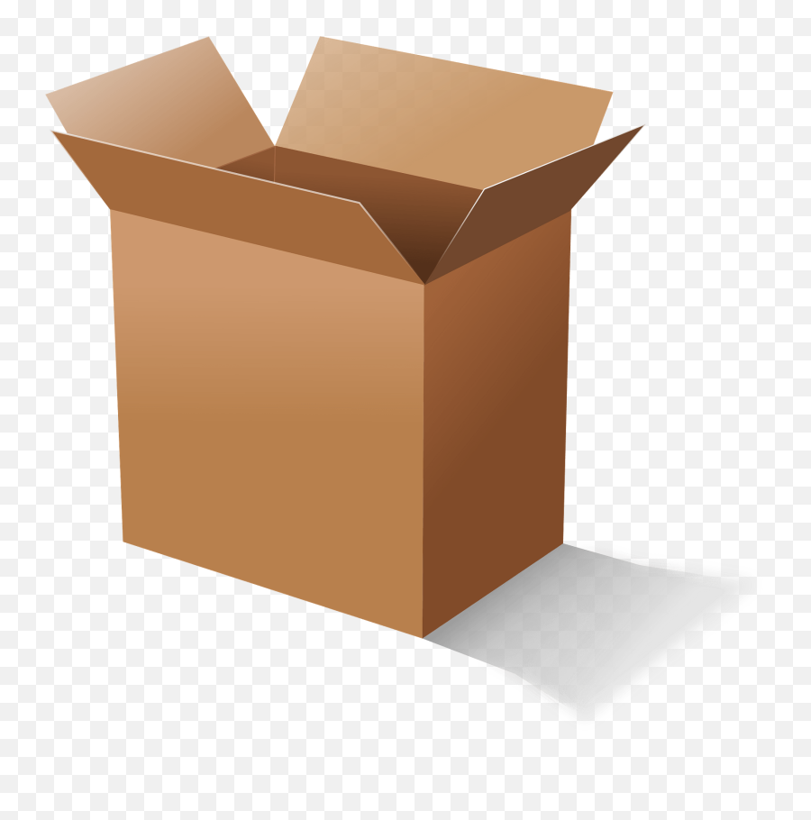 Open Cardboard Box Clipart Emoji,Boxes Clipart
