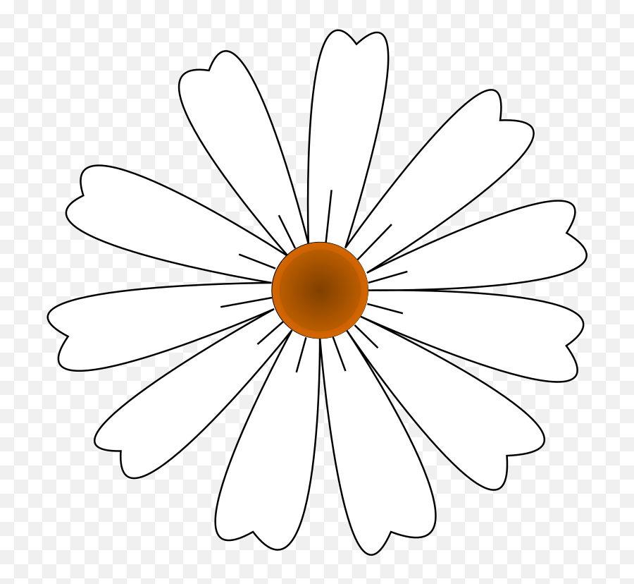 White Daisy Clip Art - Vector Clip Art Online Royalty Free Emoji,White Daisy Png