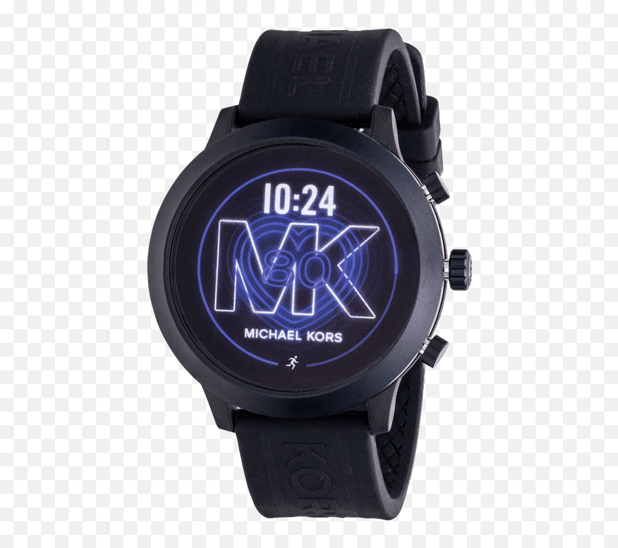 Michael Kors Access Black Silicone Ladies Touchscreen Smartwatch Emoji,Michael Kors Logo Belt