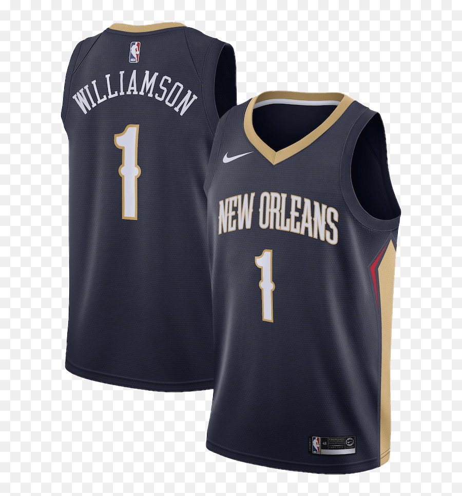 Swingman Zion Williamson 1 New Orleans Pelicans Jersey 2019 Emoji,New Orleans Pelicans Logo Png