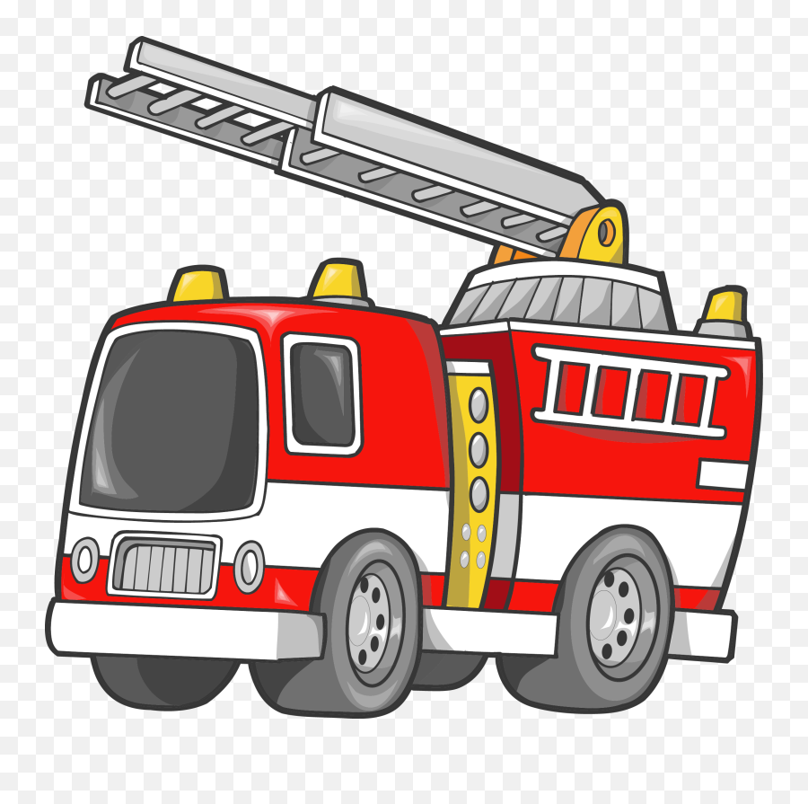 Fire Truck Clipart Transparent Images - Cartoon Clipart Fire Truck Emoji,Fire Truck Clipart