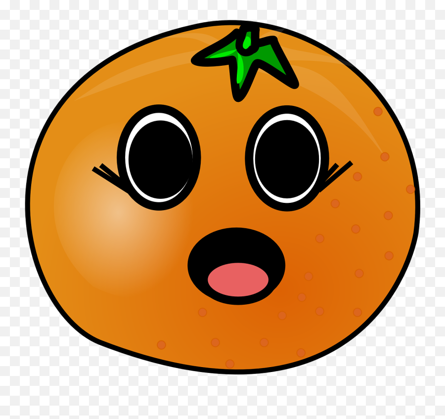Orange Face Comic Surprise Png Picpng Emoji,Surprised Face Transparent