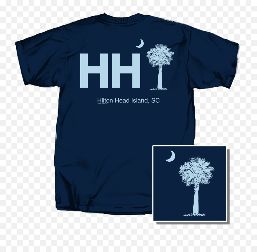 Hilton Head Hhi Palm Short Sleeve T - Shirt Emoji,Polo Shirts With Whale Logo