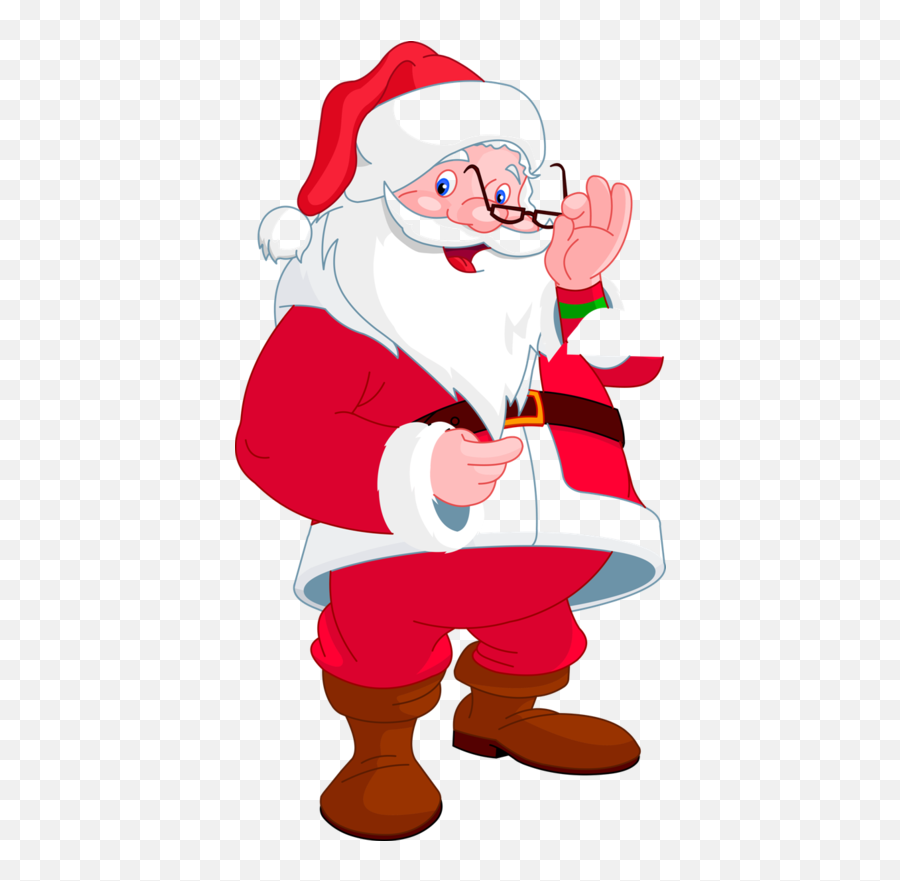 Santa Claus Christmas Elf Christmas Day Cartoon Christmas - Santa Claus Emoji,Christmas Eve Clipart