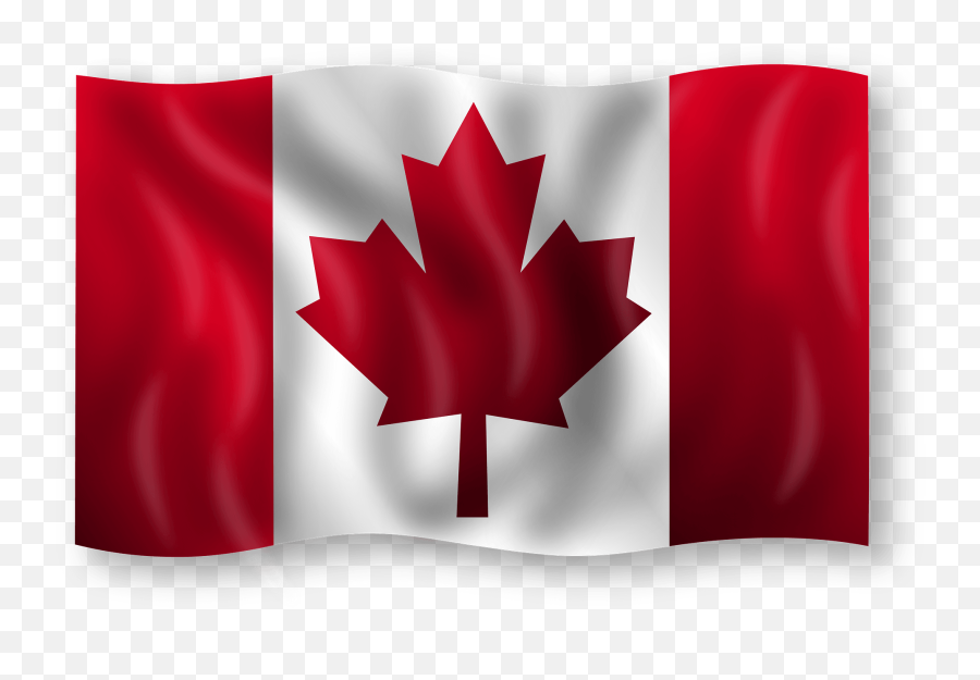 Canadian Flag Clipart - Moving Picture Of Canadian Flag Emoji,Flag Clipart