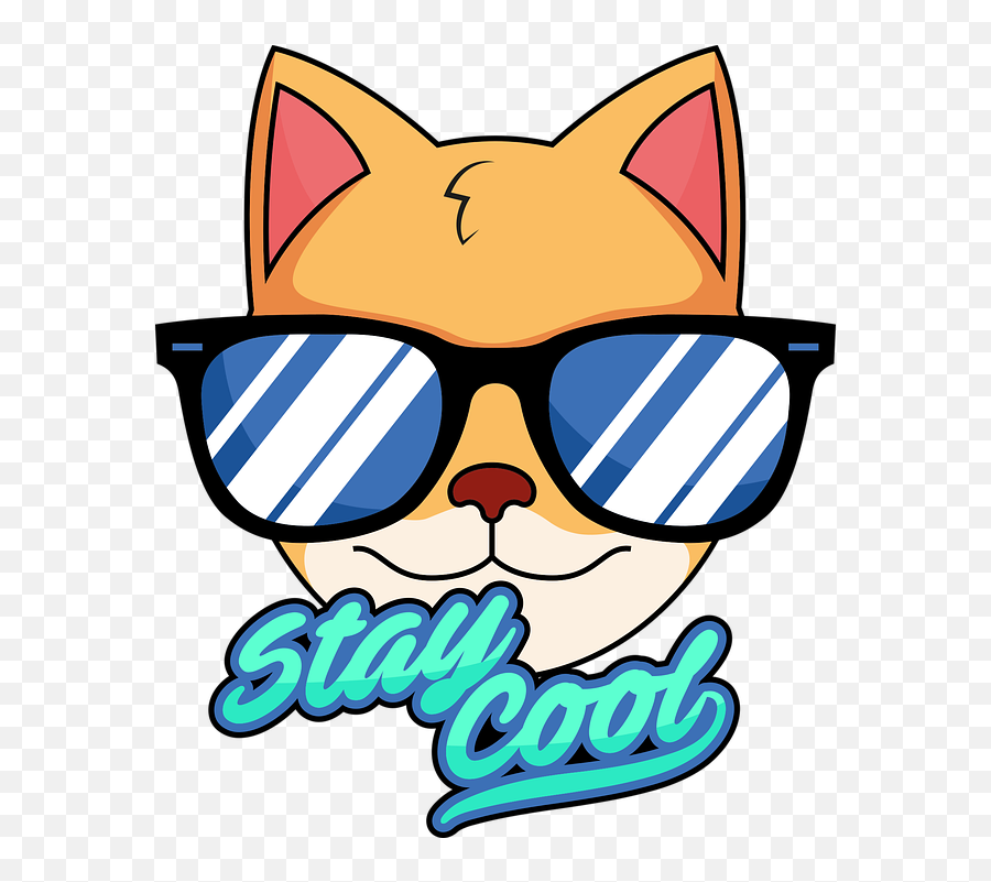 Cat Cool Animal - Vector Cat Cool Emoji,Cool Png