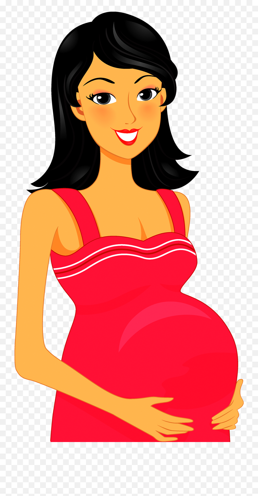 Pregnancy Mother Cartoon Clip Art - Pregnant Woman Clipart Emoji,Pregnant Woman Clipart