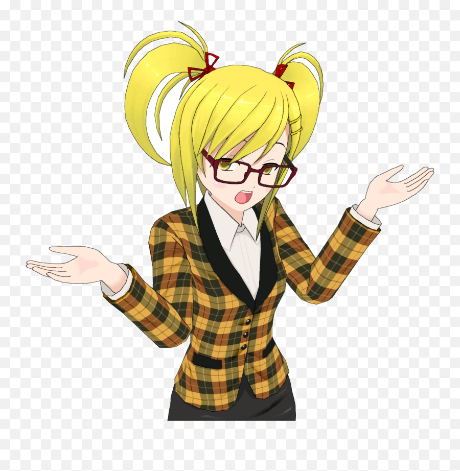 Cartoon Girl Blonde Anime Girl Vector - Blond Cartoon Girl Png Emoji,Anime Clipart