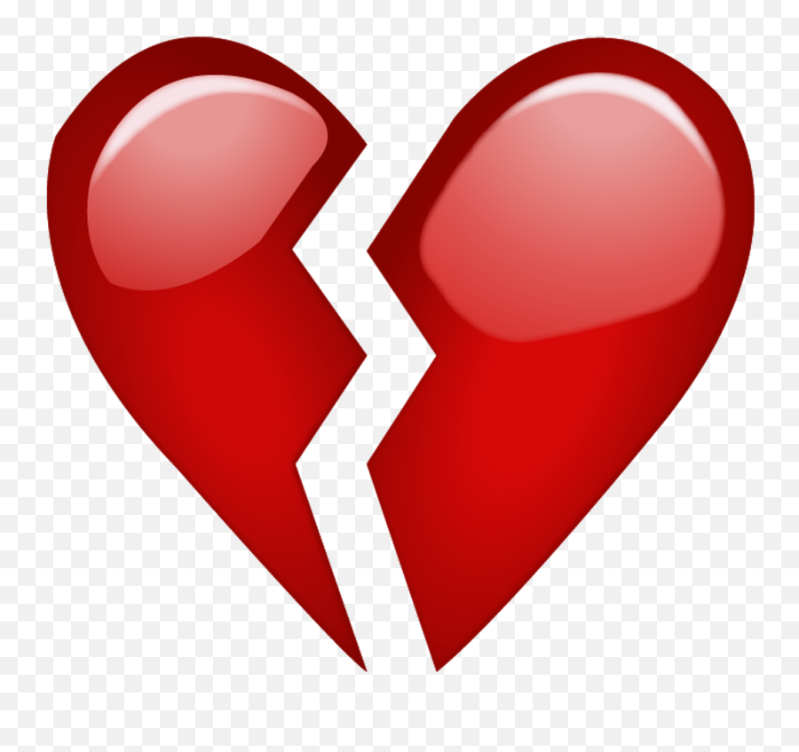 Download Broken Red Heart Emoji Icon - Heart Broken Emoji Png,Heart Emoji Png