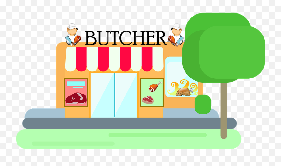 Butcher Shop Meat - Butcher Shop Clipart Png Transparent Butcher Shop Clipart Png Emoji,Shop Clipart